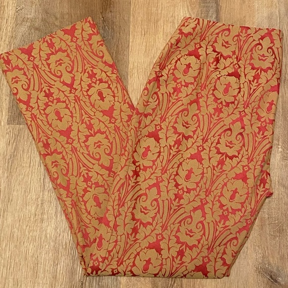 Sigrid Olsen Pants - 🚺 Sigrid Olsen pink & tan tapestry pants